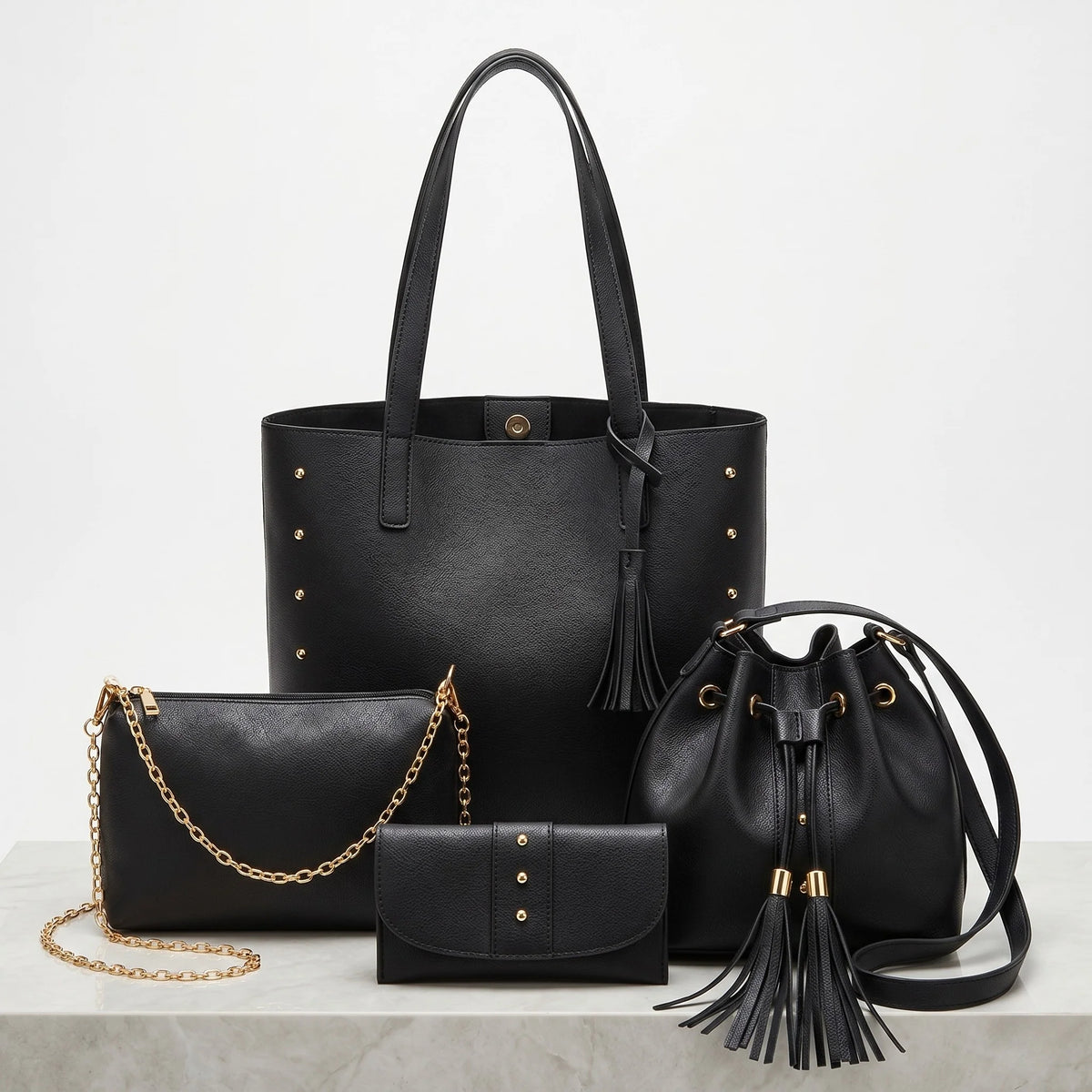 Colección de Carteras Venezia - Set Completo de 4 Piezas